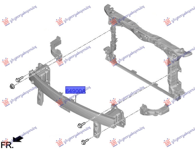 FRONT BUMPER REINFORCEMENT (O)